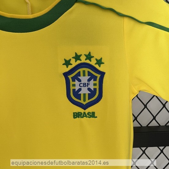 Nuevo 1ª Conjunto De Niños Brasil Retro 1998 Amarillo Baratas